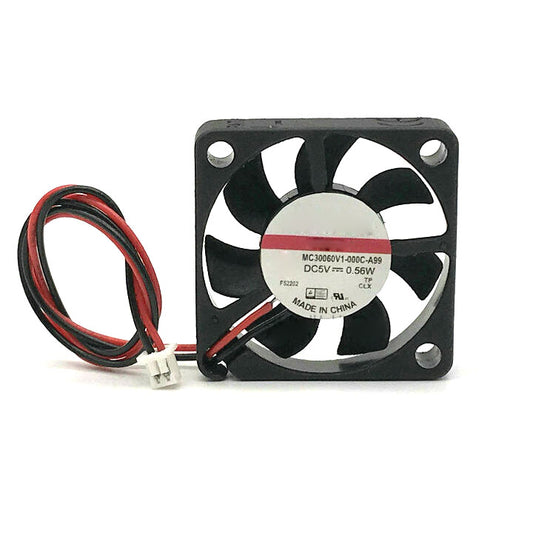 Cooling Fan MC30060V1-000C-A99 DC5V 0.56W 30¡Á30¡Á6MM 3CM 2PIN New