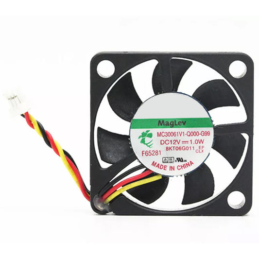 Cooling Fan MC30061V1-Q000-G99 DC12V 1.0W 3PIN 30x30x6MM New