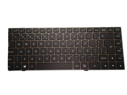 Laptop Without Point Stick Keyboard For Positivo SHM16G38PAJF512 82R-14E260-4218 With Backlit Brazil BR Gray Frame