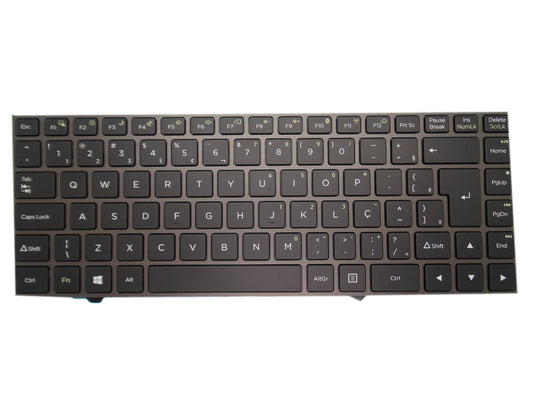 Laptop Without Point Stick Keyboard For Positivo SHM16G38PAJF51 82R-14D260-4217 Brazil BR Gray Frame And Backlit