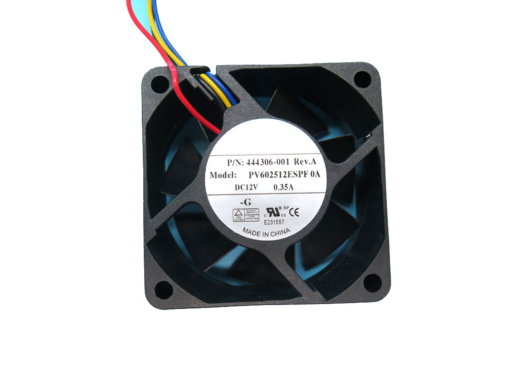Server Fan For Foxconn PV602512ESPF 0A PV602512ESPF0A 444306-001 DC12V 0.35A 6025 6CM 4Pin 60x60x25MM New