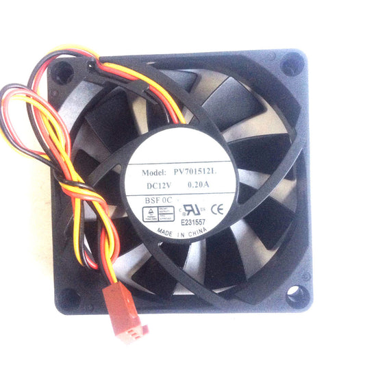 Server Fan For Foxconn 7015 PV701512L DC12V 0.20A 7CM 3PIN New