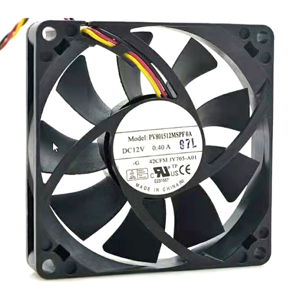 Server Fan For Foxconn PV801512MSPF0A -G DC12V 0.40A 0JY705 JY705-A01 3PIN Ne