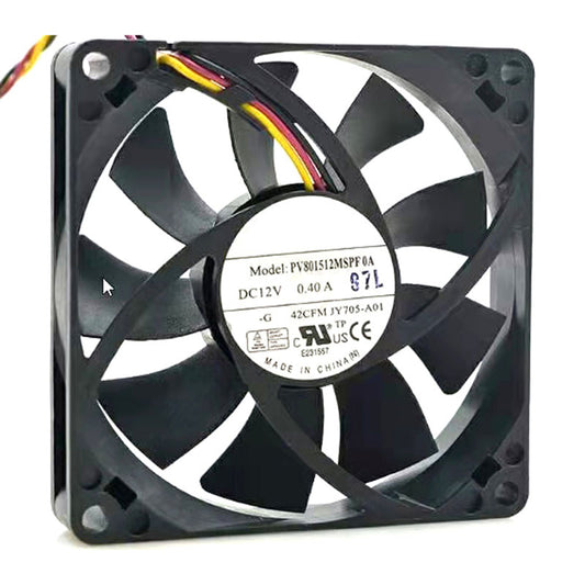 Server Fan For Foxconn PV801512MSPF0A -G DC12V 0.40A 0JY705 JY705-A01 3PIN Ne