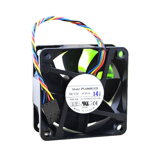 Server Fan For Foxconn PVA060G12L PVA060G12L-P00-AB DC12V 0.20A 6CM 6025 0NU029 NU029-A00 4PIN New