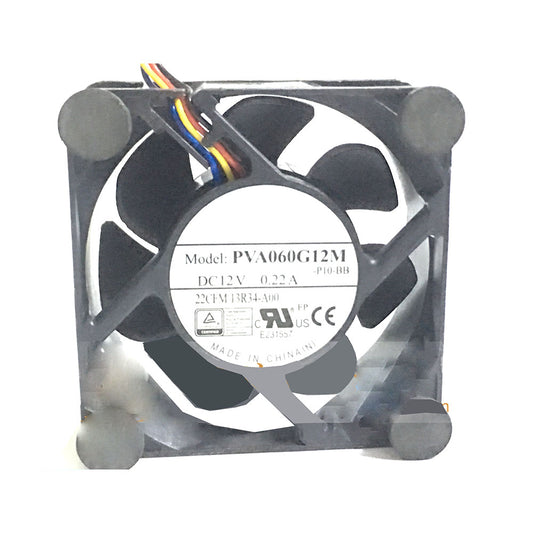 Server Fan For Foxconn PVA060G12M PVA060G12M-P10-BB 6025 6CM DC12V 0.22A 013R34 13R34-A00 4PIN New