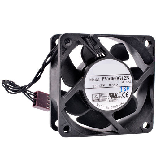 Server Fan For Foxconn PVA060G12N PVA060G12N-P16-AB DC12V 0.55A 4PIN New