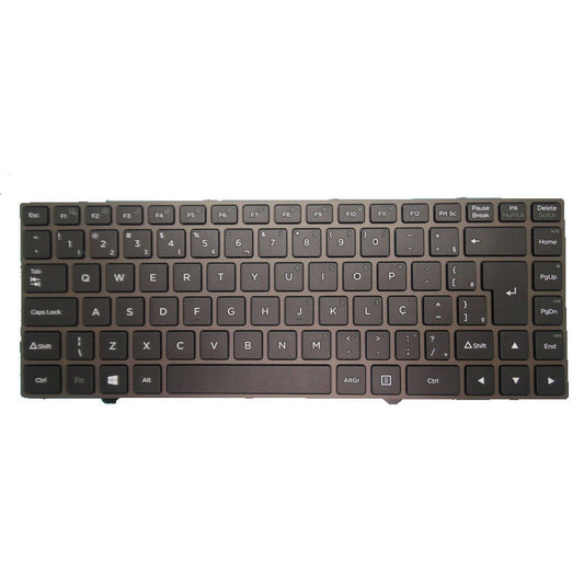 Laptop Without Backlit Keyboard For Positivo MOBO 5950 Brazil BR Grey Frame