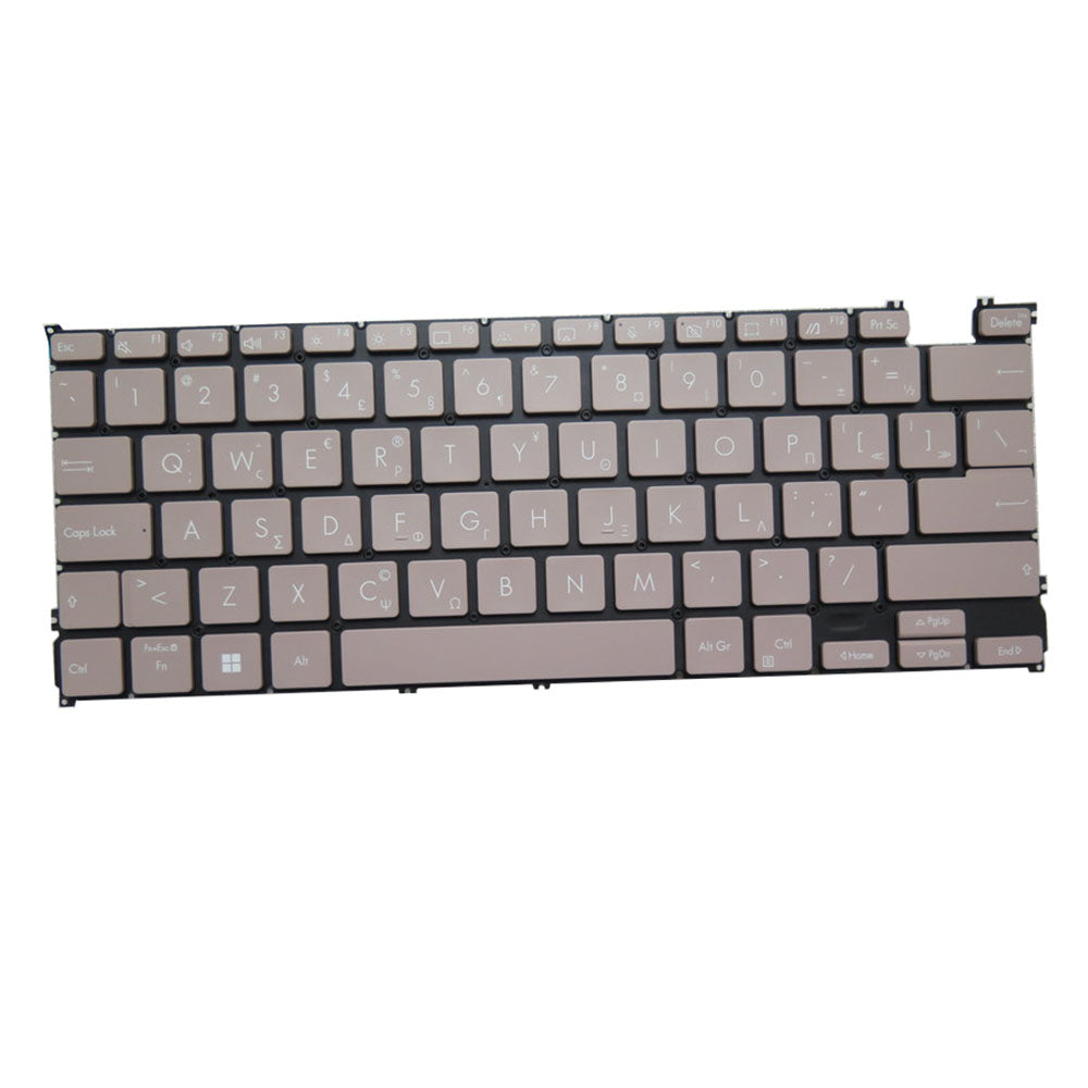 Laptop Keyboard For ASUS Zenbook S 13 OLED UM5302T UM5302TA With Backlit Without Frame Pink GreeK GK