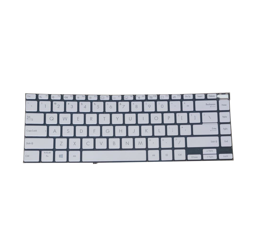 Laptop Keyboard For ASUS Zenbook 14 Flip OLED UP5400EA United States US Silver With Backlit