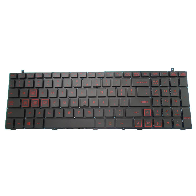 Black Laptop Without Backlit Keyboard For 한성컴퓨터Hansung TFG7175T English US Red Words Without Frame New