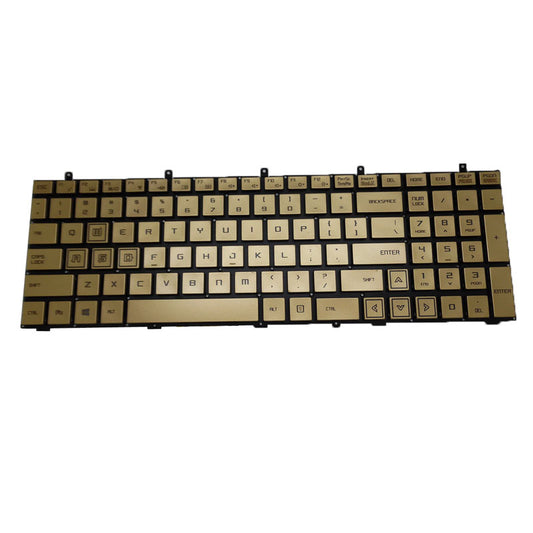 Gold Laptop Without Backlit Keyboard For 한성컴퓨터Hansung TFG7175T English US Without Frame New