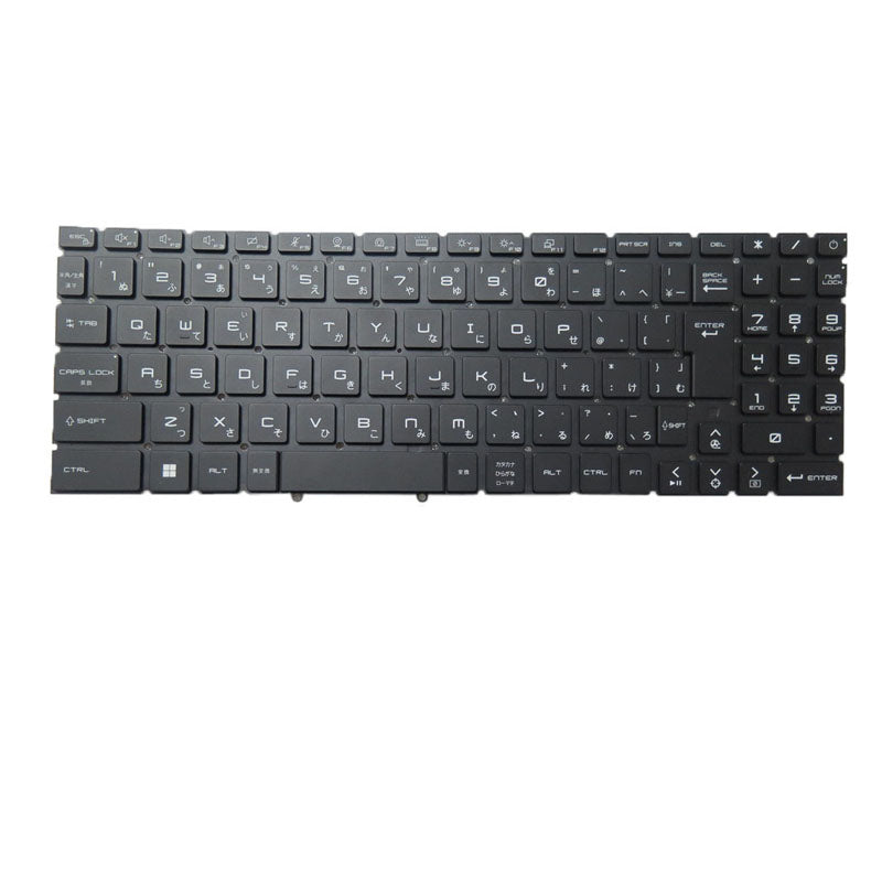 Laptop Per-Key RGB Backlit Keyboard For MSI Stealth GS77 12UE 12UH 12UHS 12UGS Japanese JP Black Without Frame New